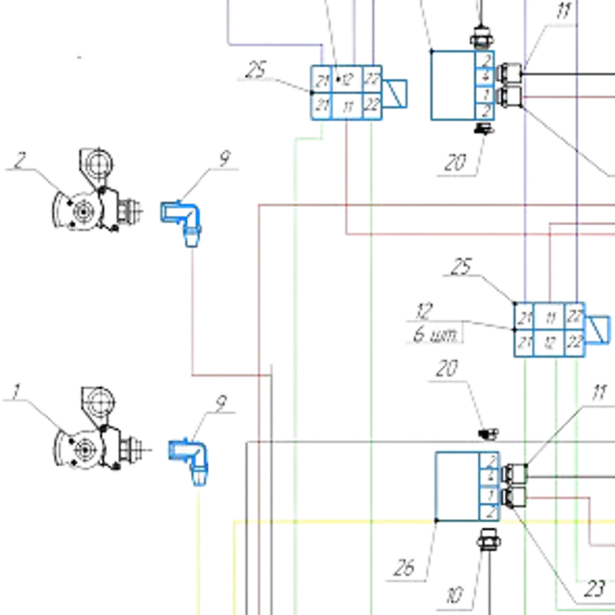Комплект тормозной системы Wabco (установочный, ретрофит)